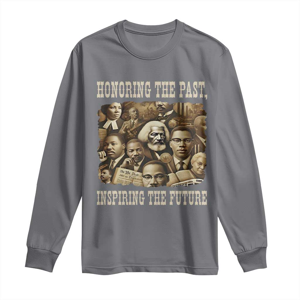 Honoring The Past Inspiring The Future Long Sleeve Shirt Black History Month - African Pride