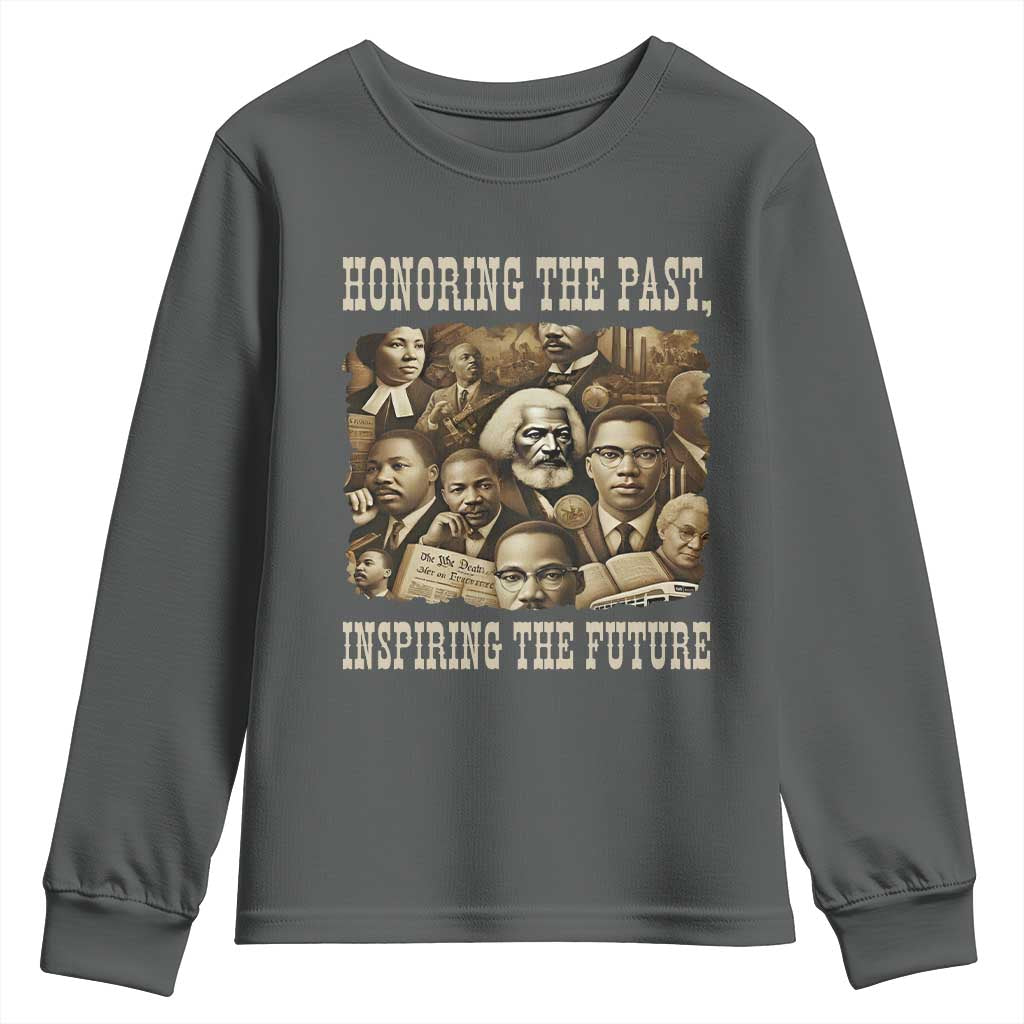 Honoring The Past Inspiring The Future Youth Sweatshirt Black History Month - African Pride