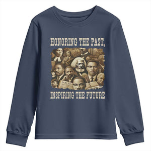 Honoring The Past Inspiring The Future Youth Sweatshirt Black History Month - African Pride