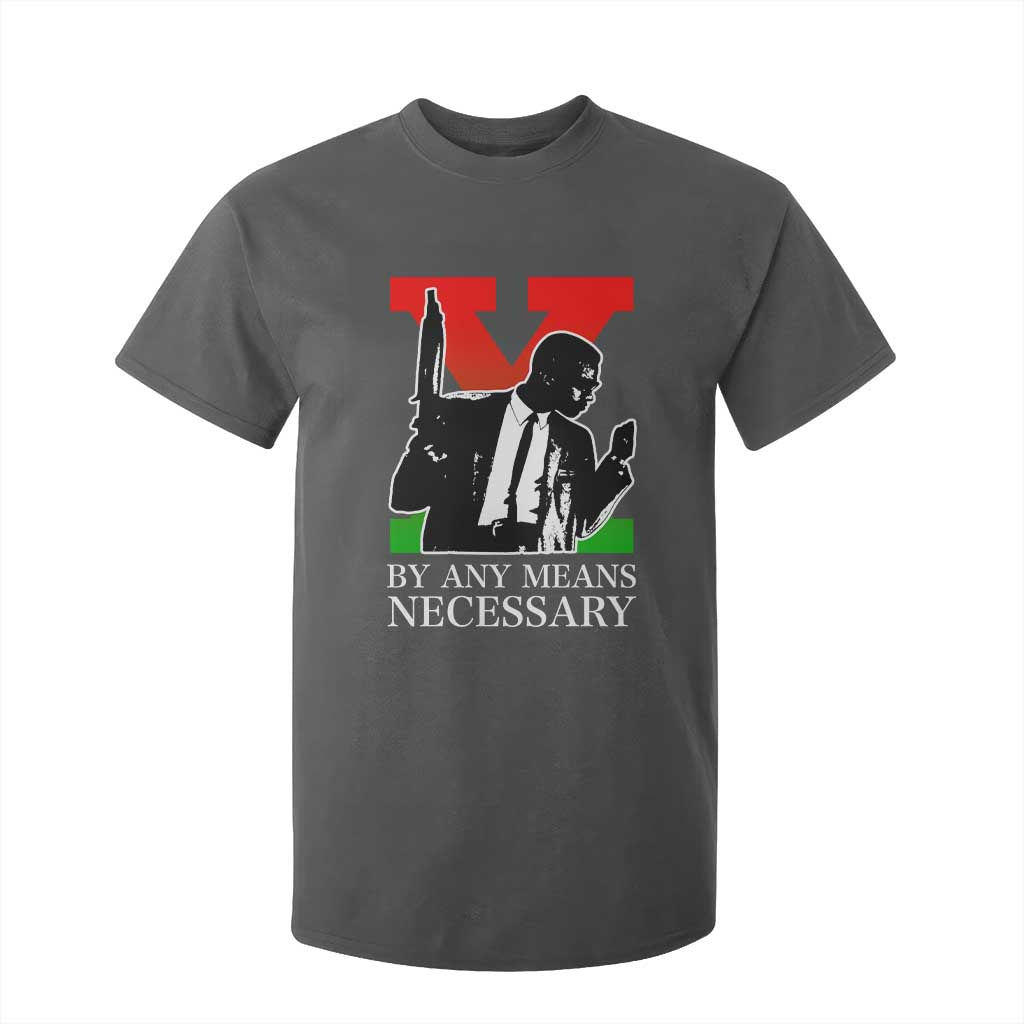 Malcolm X T Shirt For Kid By Any Means Necessary - African Pride