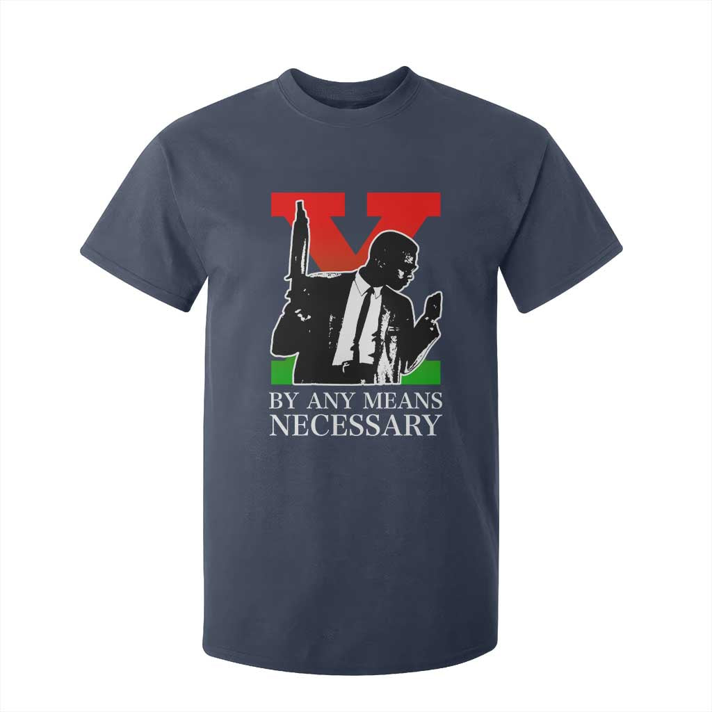Malcolm X T Shirt For Kid By Any Means Necessary - African Pride