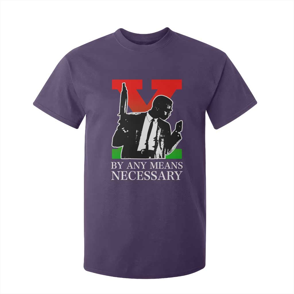 Malcolm X T Shirt For Kid By Any Means Necessary - African Pride