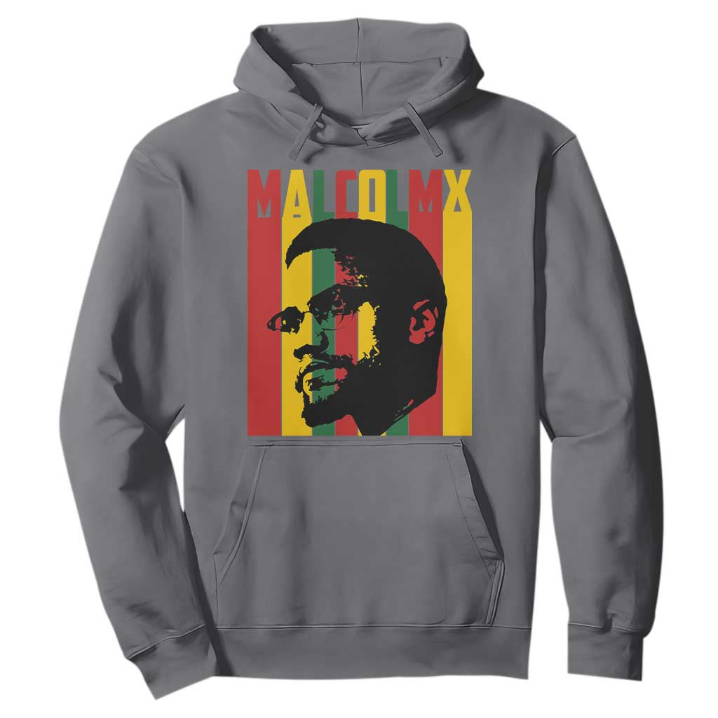 Malcolm X Hoodie Pan African Flag Black History - African Pride