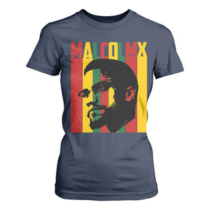 Malcolm X T Shirt For Women Pan African Flag Black History - African Pride