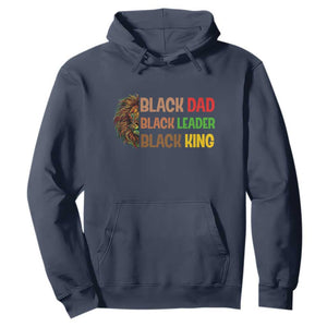 Black Affrican Melanin Hoodie Lion Father Day Dad Leader Black King