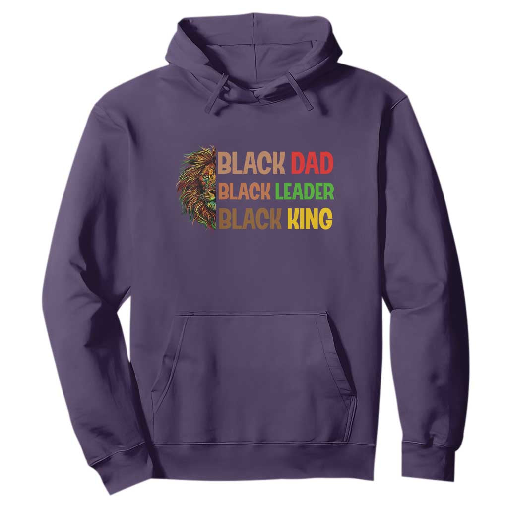 Black Affrican Melanin Hoodie Lion Father Day Dad Leader Black King