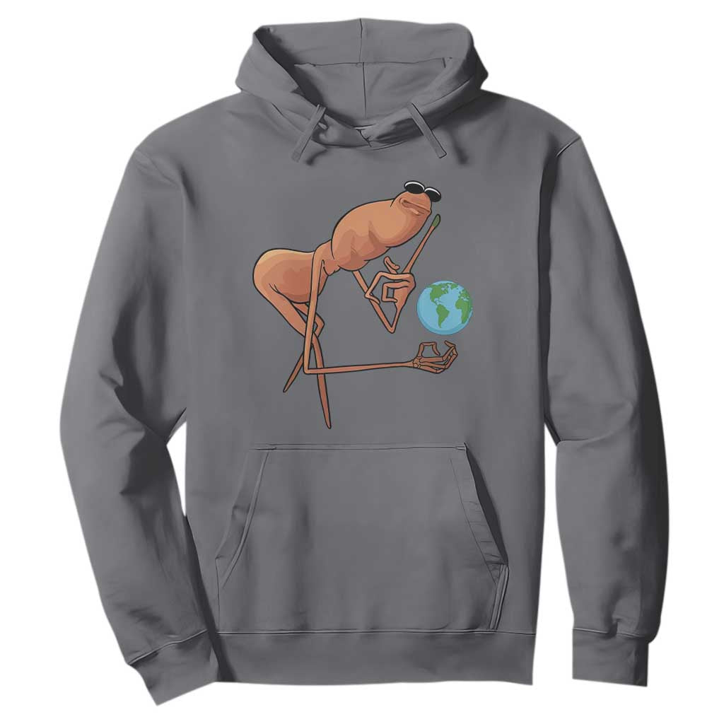 Happy Earth Day Hoodie Funny Marcus The Worm Eco Friendly