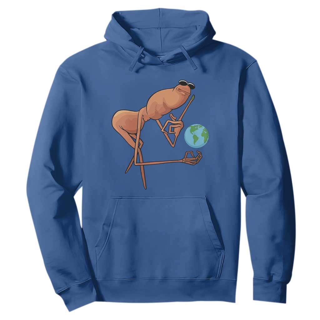 Happy Earth Day Hoodie Funny Marcus The Worm Eco Friendly