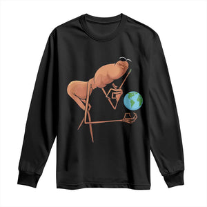 Happy Earth Day Long Sleeve Shirt Funny Marcus The Worm Eco Friendly