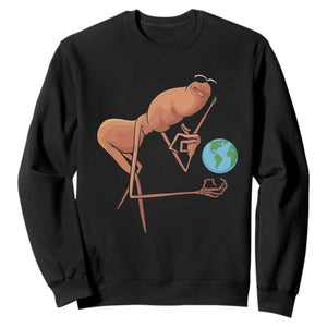 Happy Earth Day Sweatshirt Funny Marcus The Worm Eco Friendly