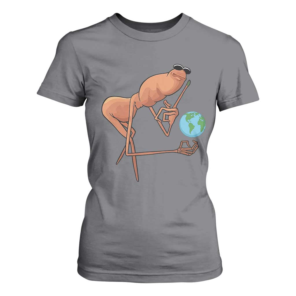 Happy Earth Day T Shirt For Women Funny Marcus The Worm Eco Friendly