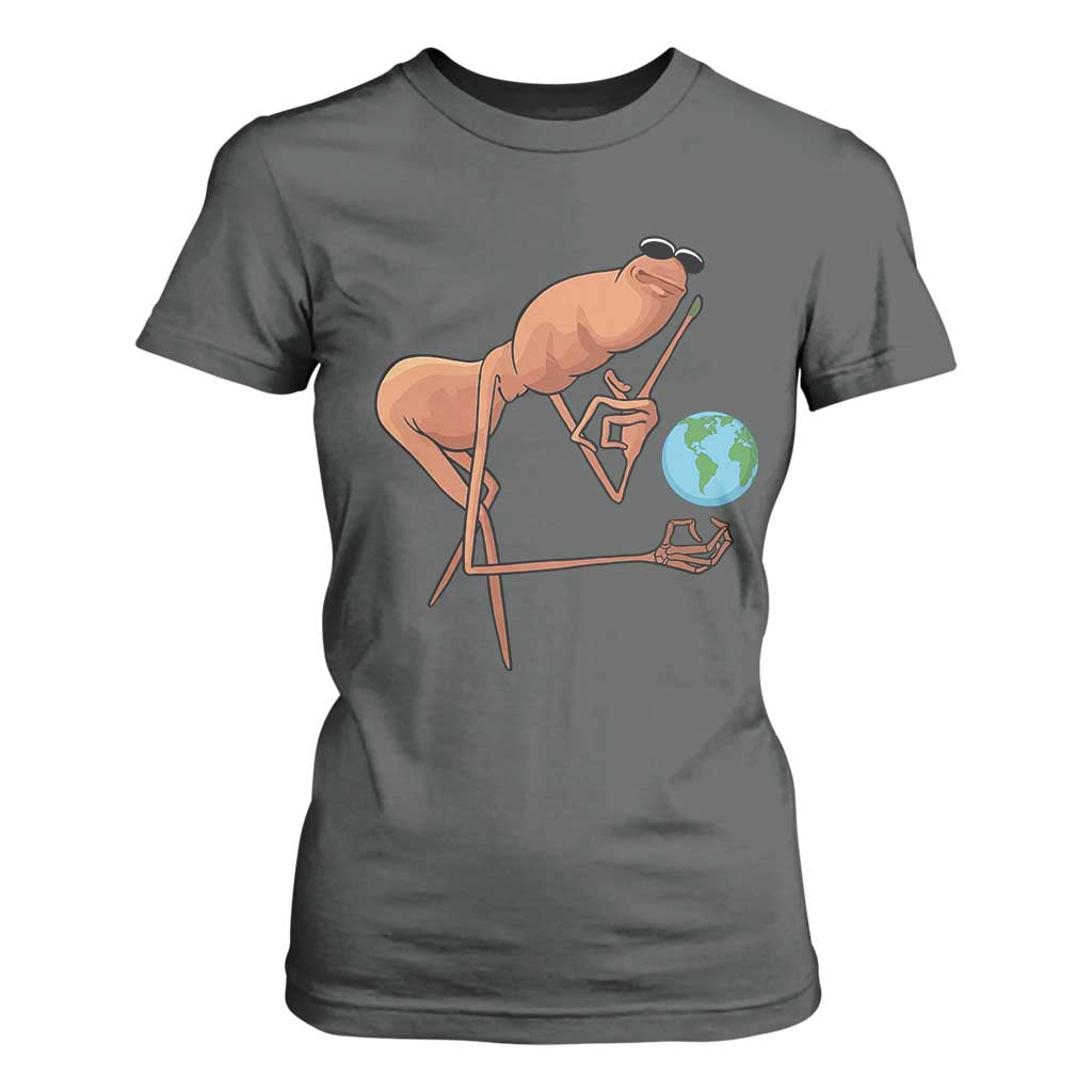 Happy Earth Day T Shirt For Women Funny Marcus The Worm Eco Friendly