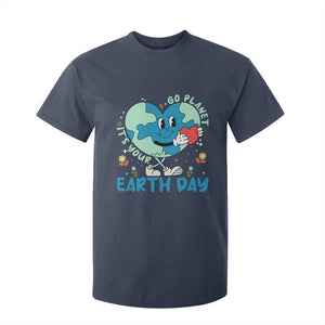 Go Planet It's Your Earth Day T Shirt For Kid Cute Nature Lover Heart Earth