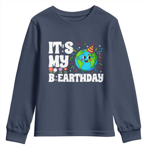 Earth Day Birthday Youth Sweatshirt April 22 Nature Lover Eco Birthday Party Gift