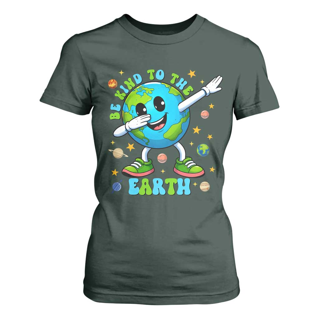 Be Kind To The Earth T Shirt For Women Cute Environmental Awareness Earth Day