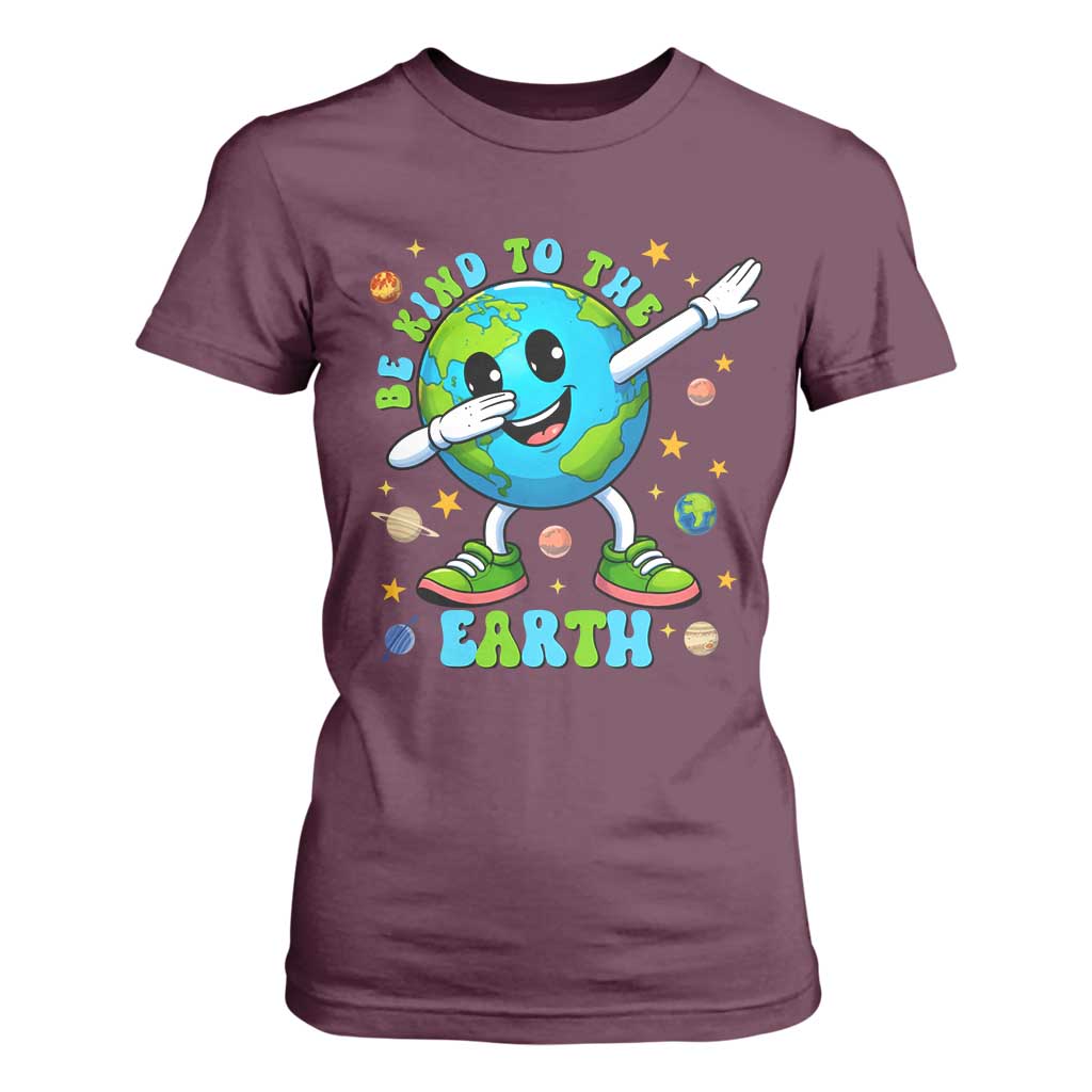 Be Kind To The Earth T Shirt For Women Cute Environmental Awareness Earth Day