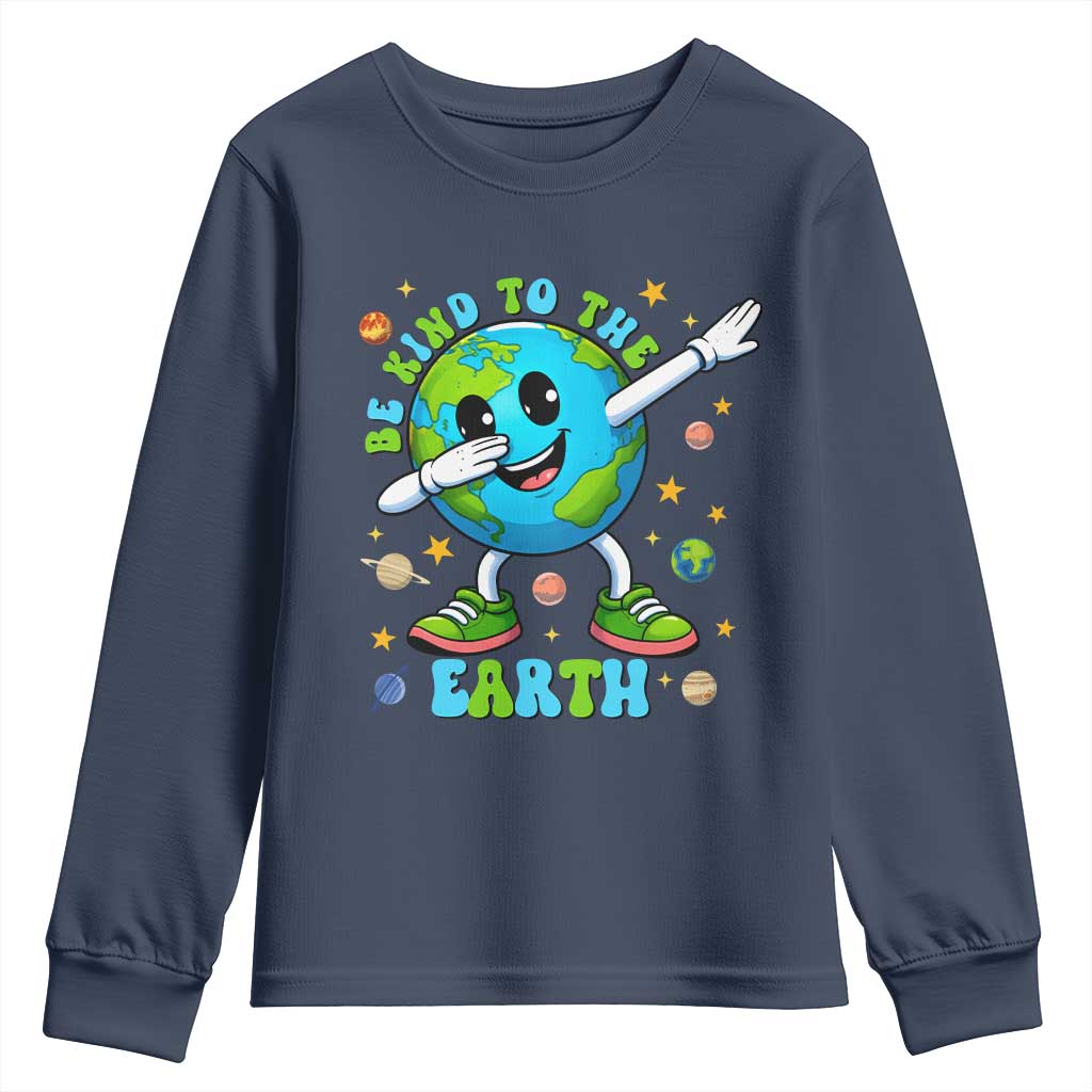 Be Kind To The Earth Youth Sweatshirt Cute Environmental Awareness Earth Day