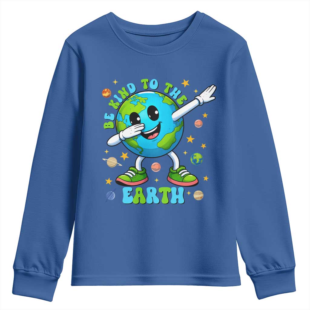 Be Kind To The Earth Youth Sweatshirt Cute Environmental Awareness Earth Day
