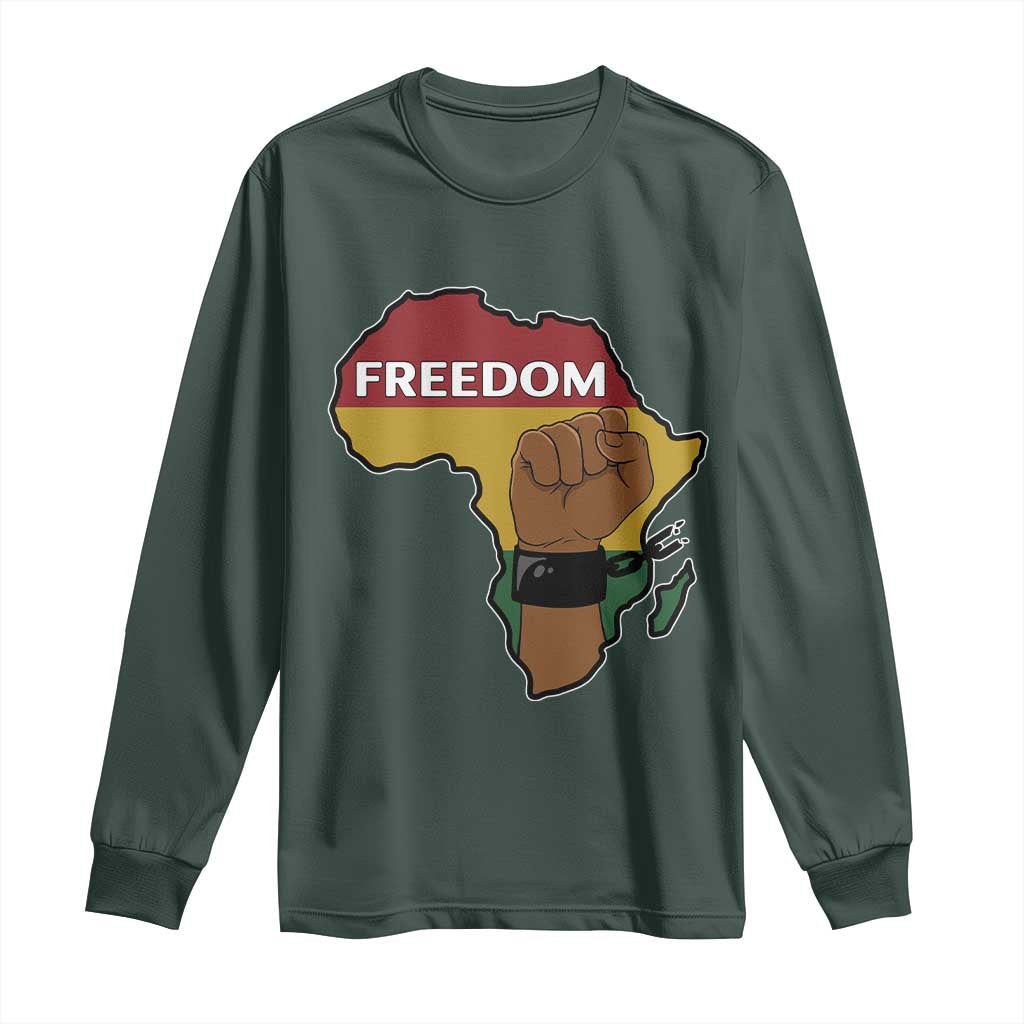 Africa Freedom Liberation Black Power Long Sleeve Shirt - African Pride