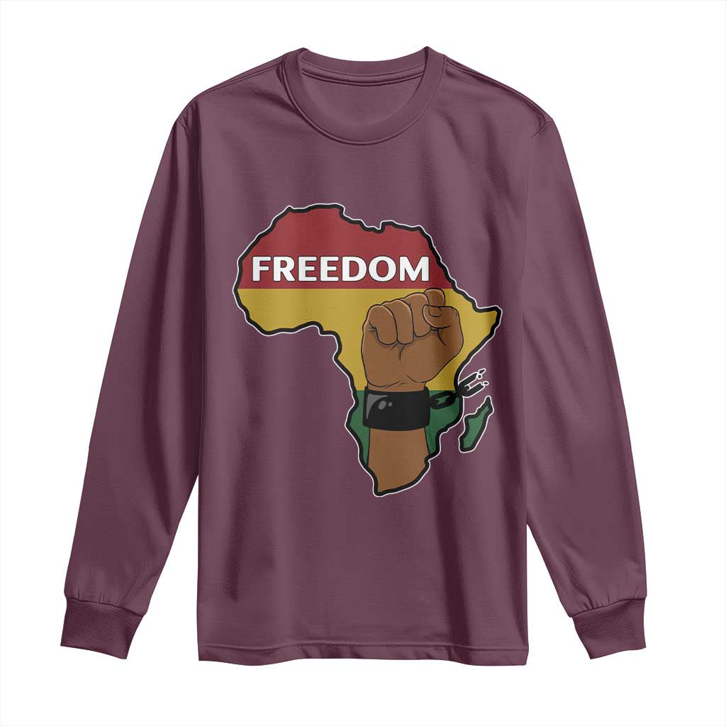 Africa Freedom Liberation Black Power Long Sleeve Shirt - African Pride