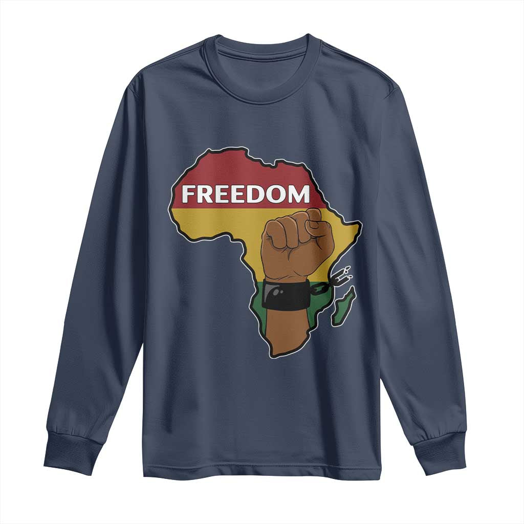 Africa Freedom Liberation Black Power Long Sleeve Shirt - African Pride