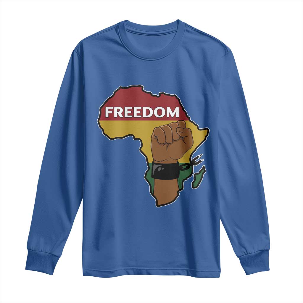 Africa Freedom Liberation Black Power Long Sleeve Shirt - African Pride