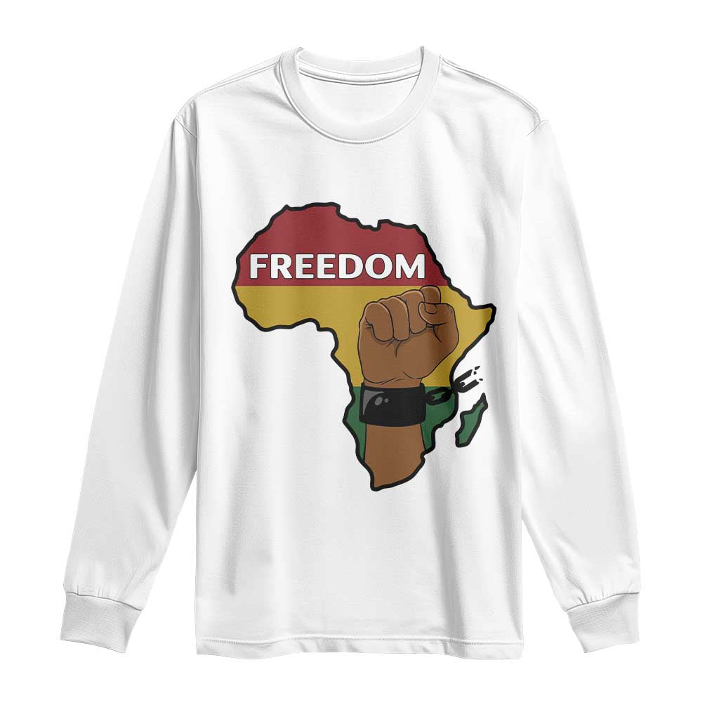 Africa Freedom Liberation Black Power Long Sleeve Shirt - African Pride