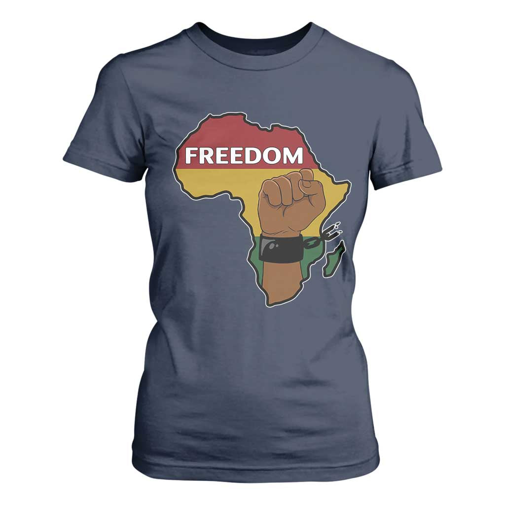 Africa Freedom Liberation Black Power T Shirt For Women - African Pride