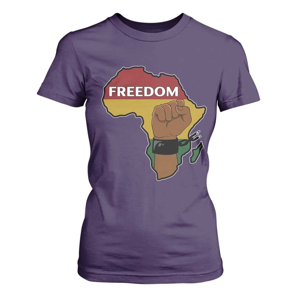 Africa Freedom Liberation Black Power T Shirt For Women - African Pride