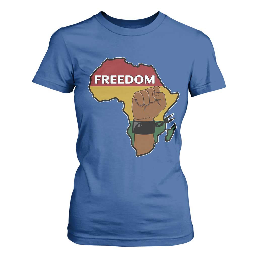 Africa Freedom Liberation Black Power T Shirt For Women - African Pride