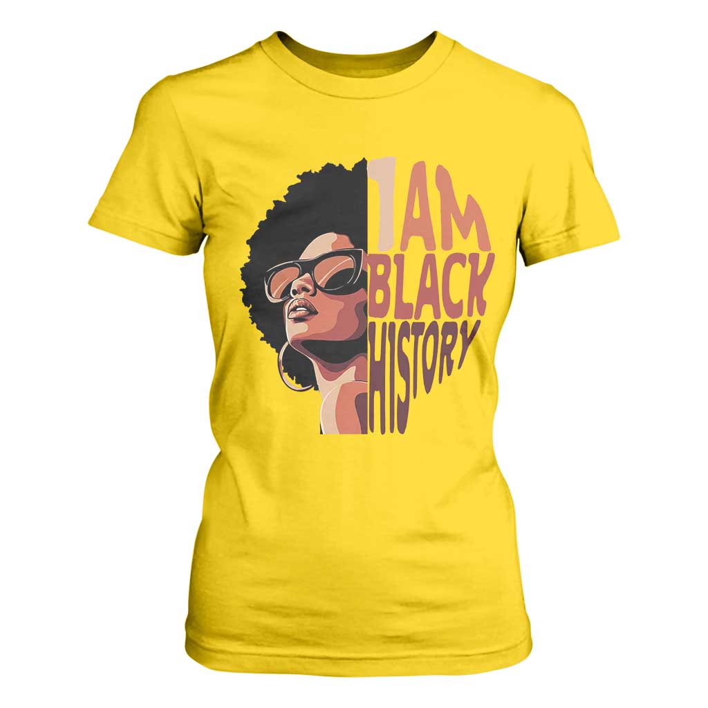 I Am Black History T Shirt For Women African American Pride - African Pride