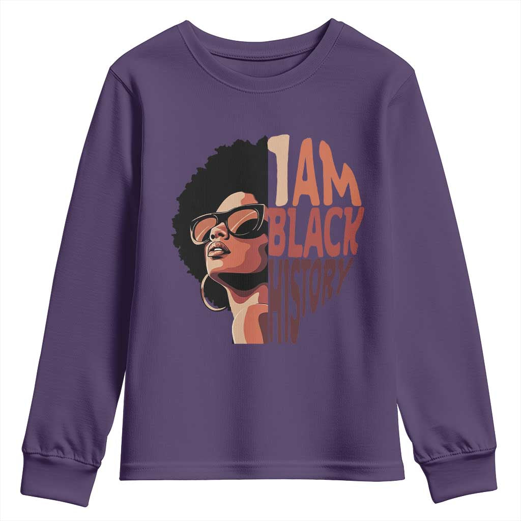 I Am Black History Youth Sweatshirt African American Pride - African Pride
