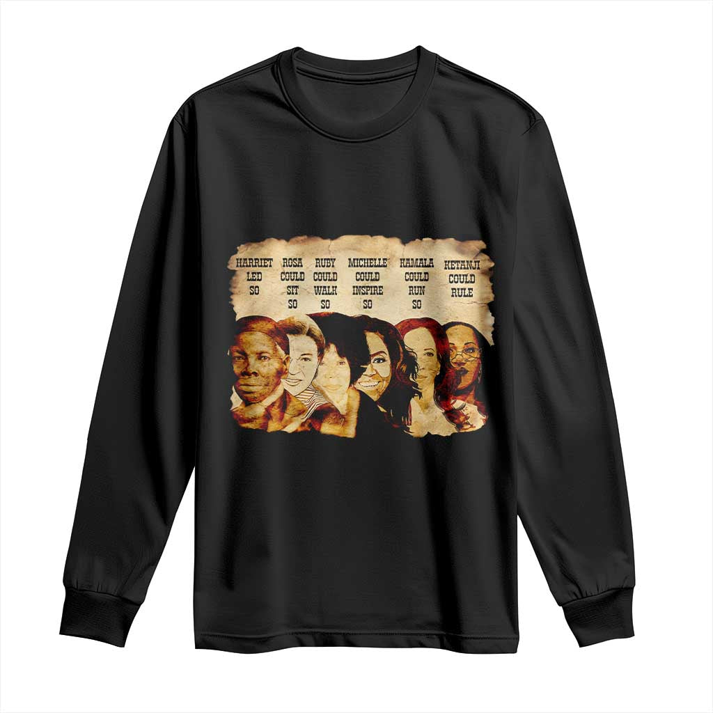 Black History Month Long Sleeve Shirt African American Women Pride - African Pride