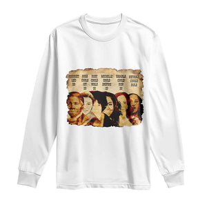 Black History Month Long Sleeve Shirt African American Women Pride - African Pride