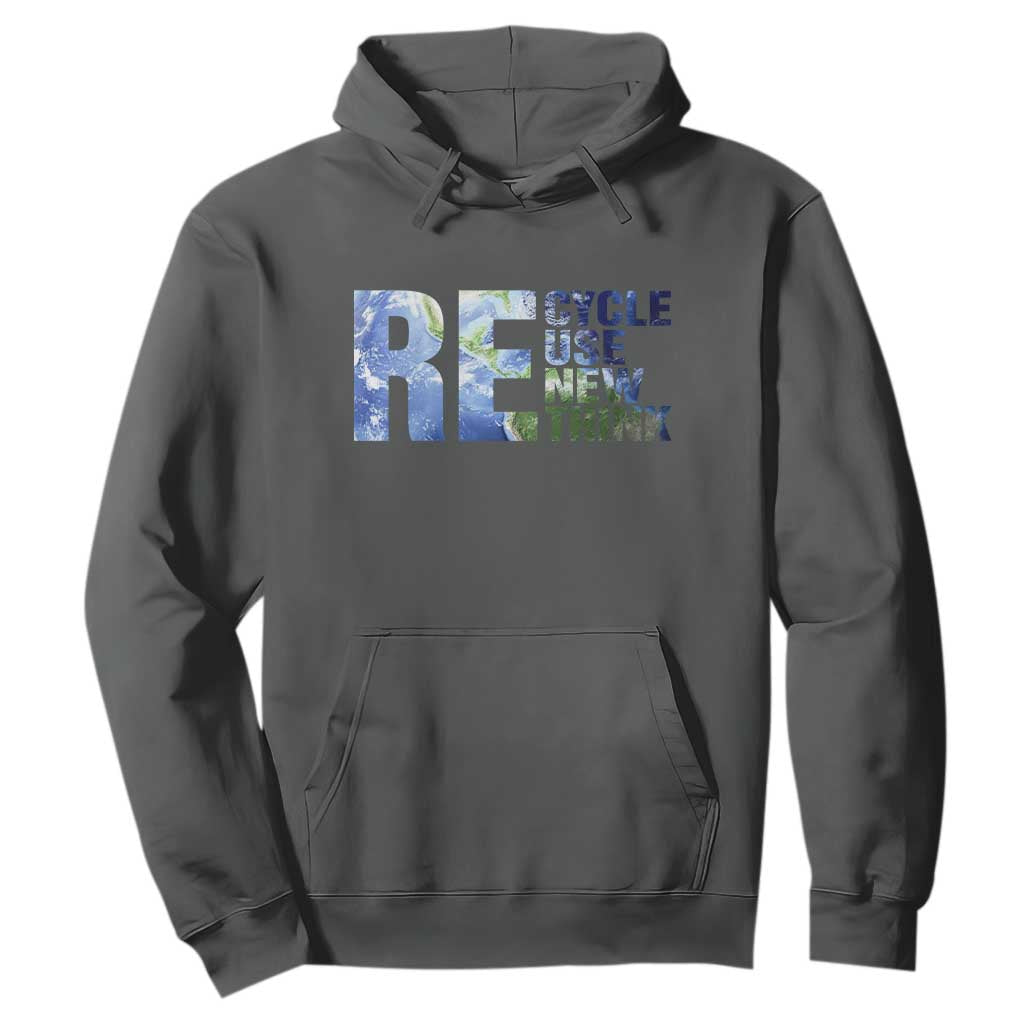 Earth Day Hoodie Recycle Reuse Renew Rethink