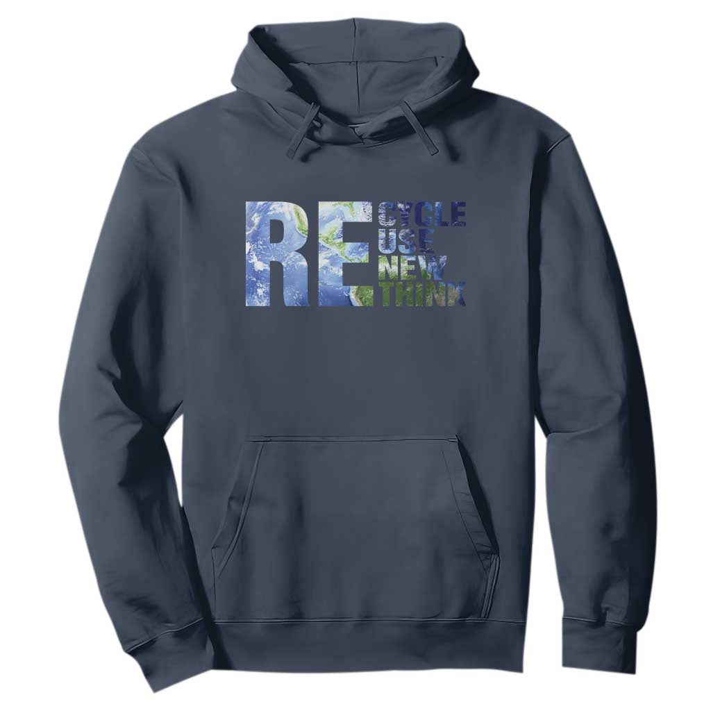 Earth Day Hoodie Recycle Reuse Renew Rethink