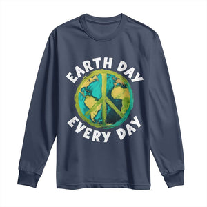 Earth Day Everyday Long Sleeve Shirt Peace Sign Nature Lover