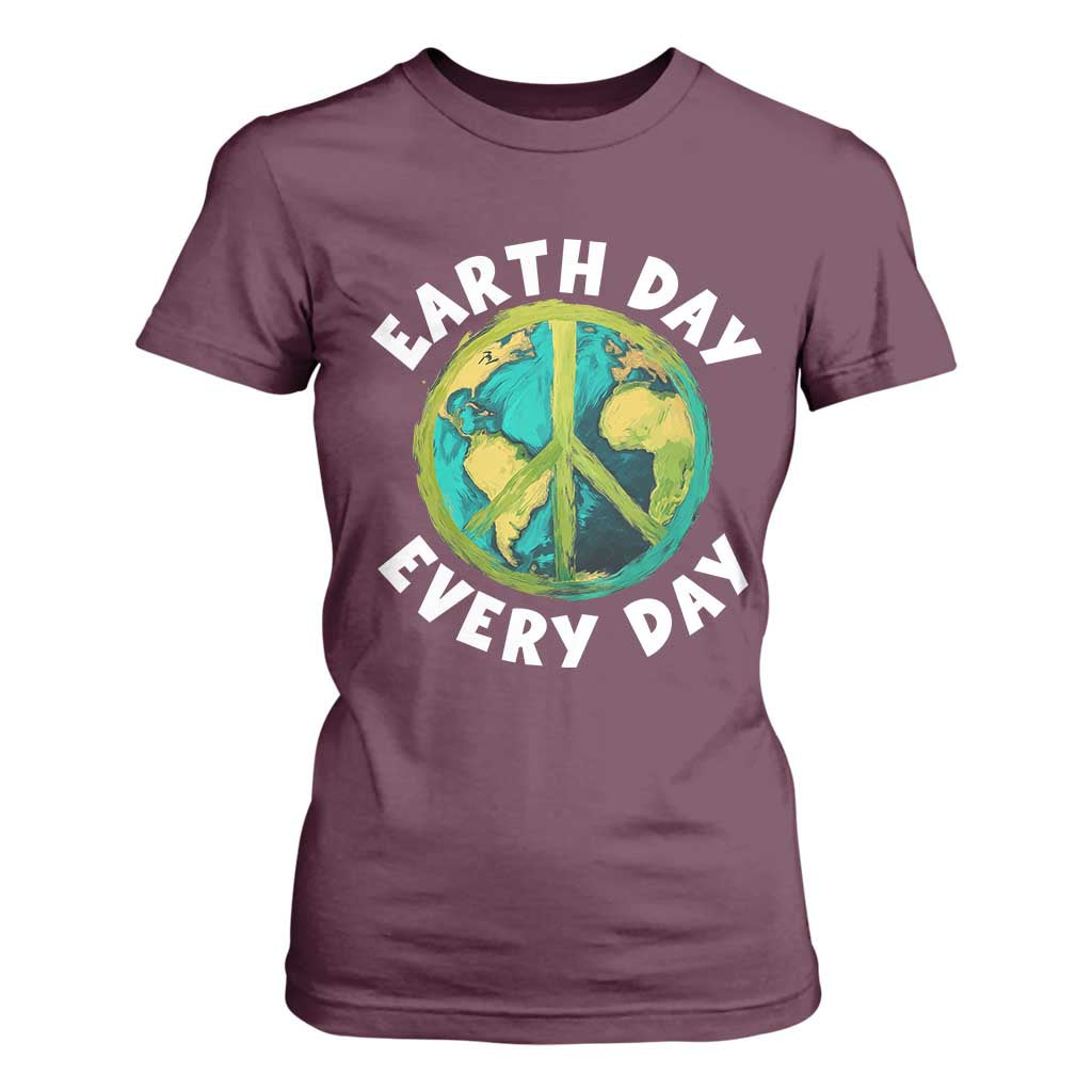 Earth Day Everyday T Shirt For Women Peace Sign Nature Lover