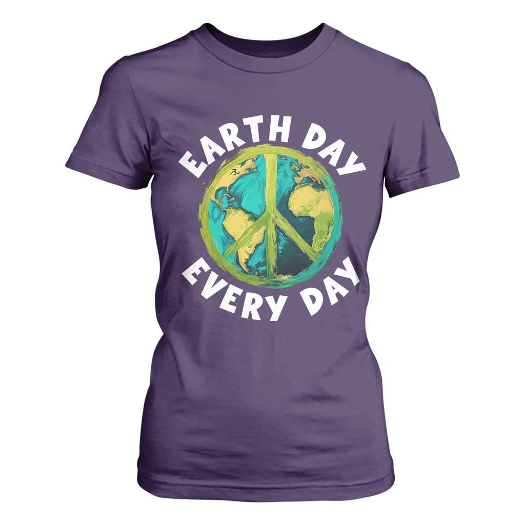 Earth Day Everyday T Shirt For Women Peace Sign Nature Lover