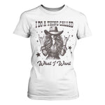 Black Cowgirl T Shirt For Women I Do A Thing Called What I Want