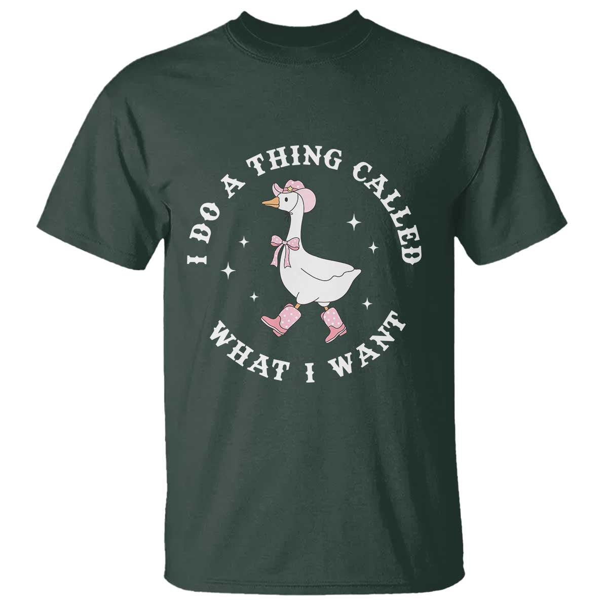 Western Cowgirl Silly Goose Meme T Shirt I Do A Thing Called What I Want - African Pride