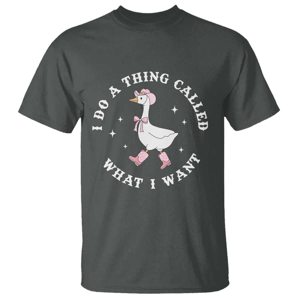 Western Cowgirl Silly Goose Meme T Shirt I Do A Thing Called What I Want - African Pride