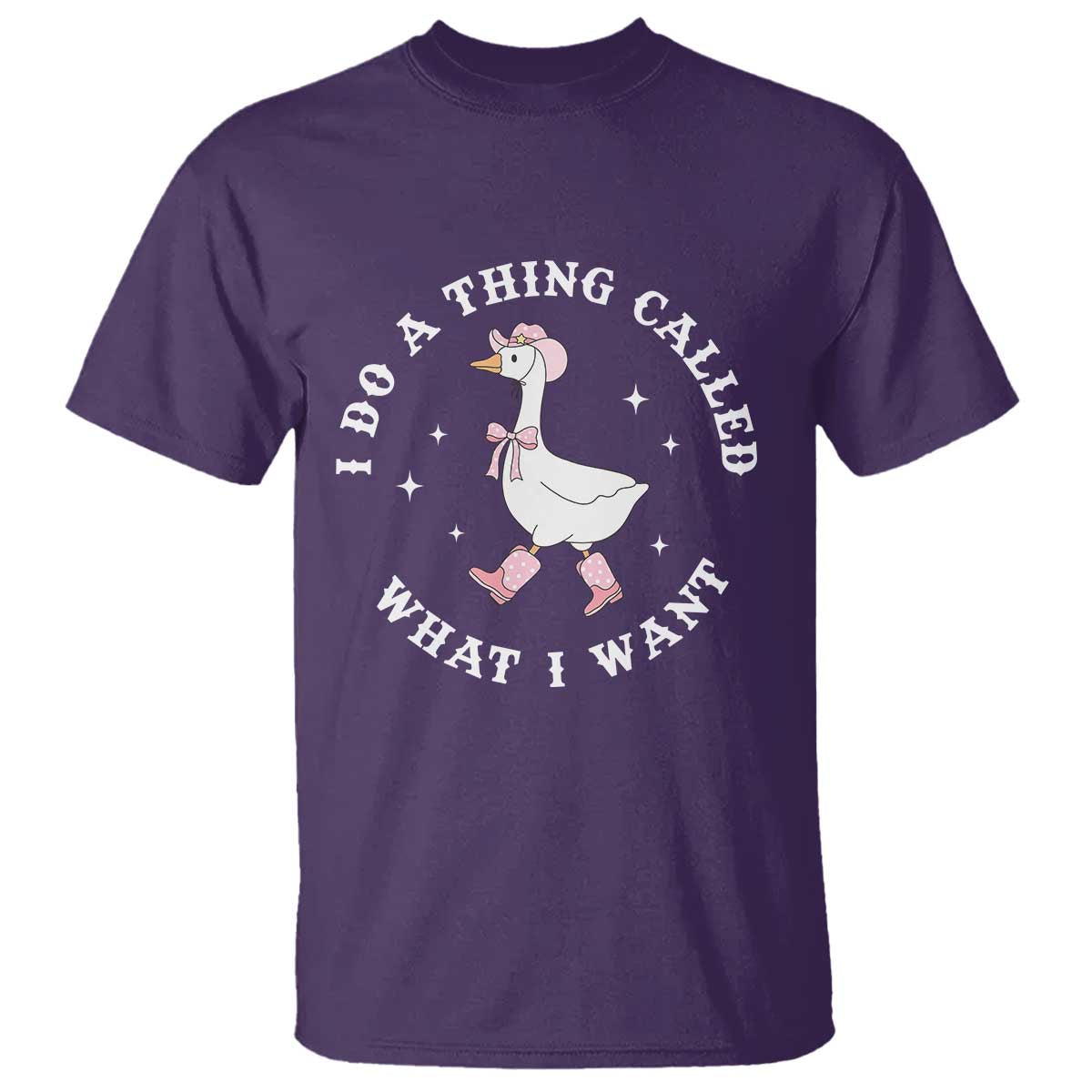 Western Cowgirl Silly Goose Meme T Shirt I Do A Thing Called What I Want - African Pride