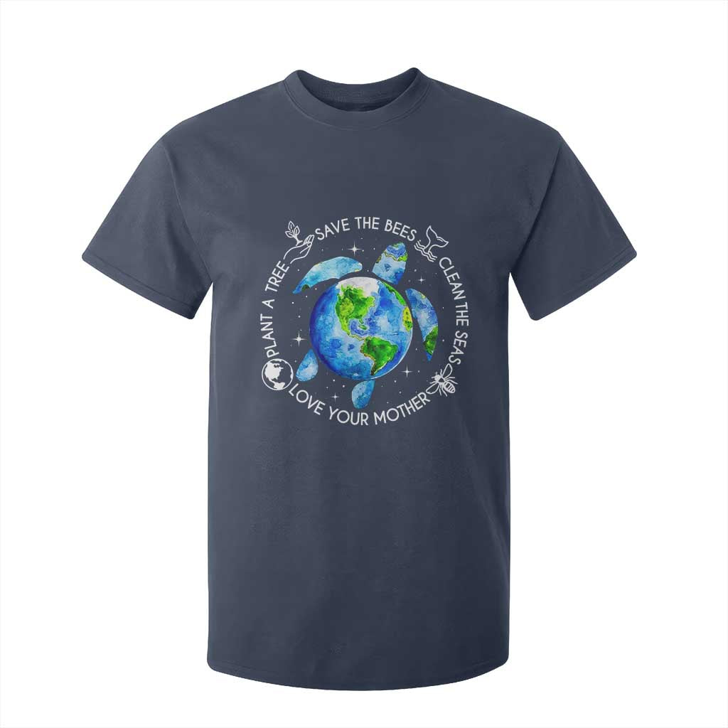 Earth Day Sea Turtle T Shirt For Kid Save Bees Plant Trees Clean Seas Environmentalist