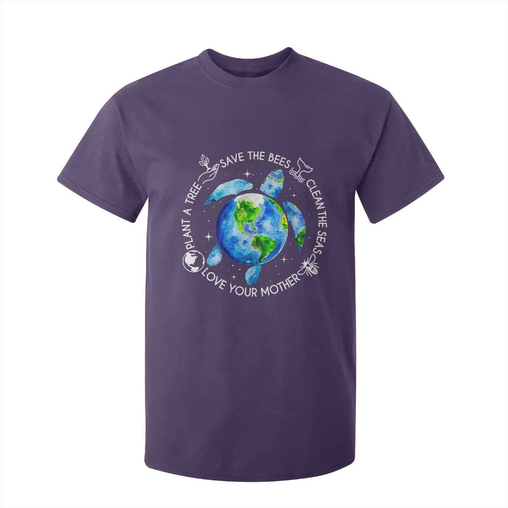 Earth Day Sea Turtle T Shirt For Kid Save Bees Plant Trees Clean Seas Environmentalist