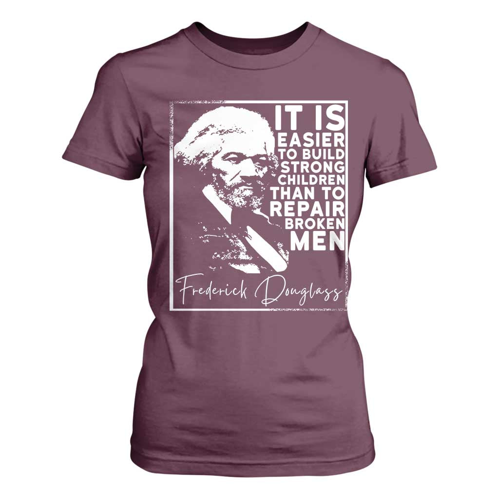 Frederick Douglass Quote T Shirt For Women Black History Month - African Pride