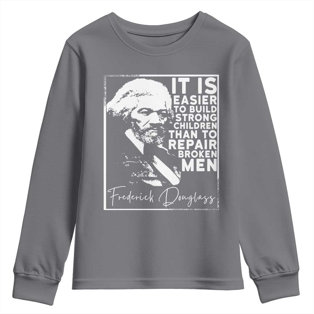 Frederick Douglass Quote Youth Sweatshirt Black History Month - African Pride