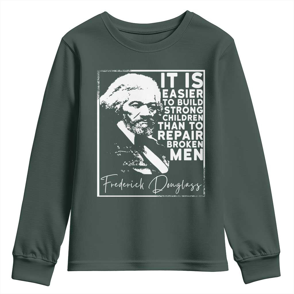Frederick Douglass Quote Youth Sweatshirt Black History Month - African Pride