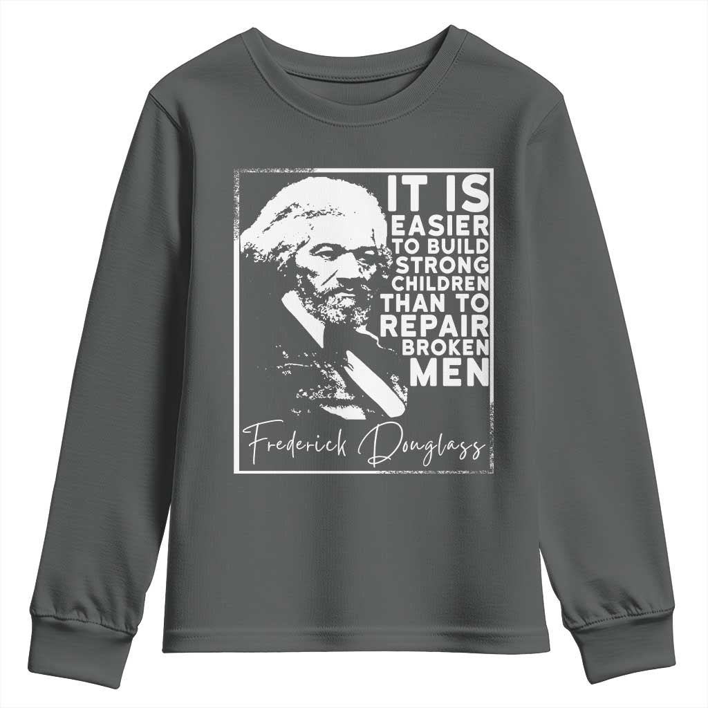 Frederick Douglass Quote Youth Sweatshirt Black History Month - African Pride