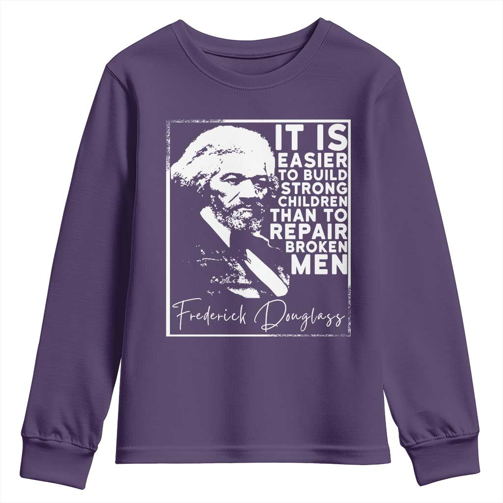 Frederick Douglass Quote Youth Sweatshirt Black History Month - African Pride